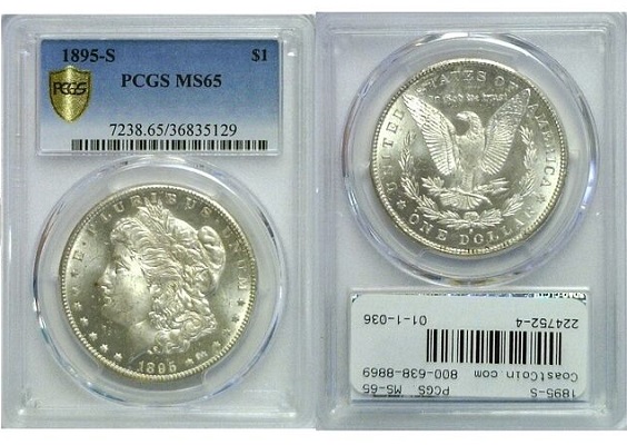 1895 Carson City PCGS MS65 400px