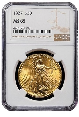 NGC MS65 1904 Gold Eagle 400